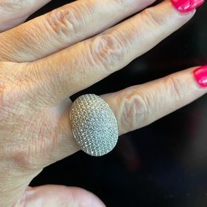 Swarovski crystal ring & matching earrings